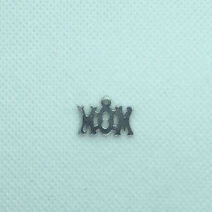 Sterling Silver Mom Charm